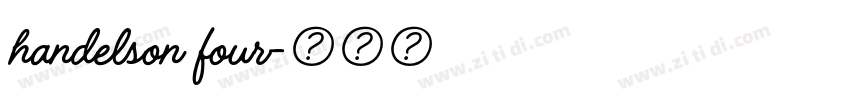 handelson four字体转换